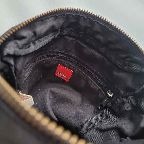 Y2K Esprit Nylon Crossbody Utility Bag Techwear Multi Zipper Pocket Black - Picture 10 of 14